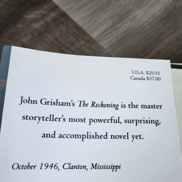 NWOT The Reckoning by John Grisham - Picture 3 of 6